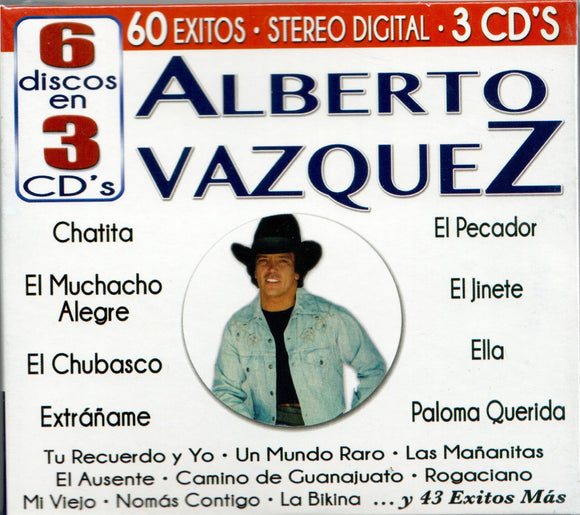 Alberto Vazquez (3CD 60 Exitos de Orfeon) Cro3c-80036