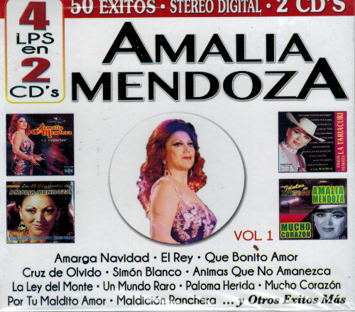 Amalia Mendoza (4LPS en 2CDs, 50 Exitos, Vol. 1) Cro2c-41147