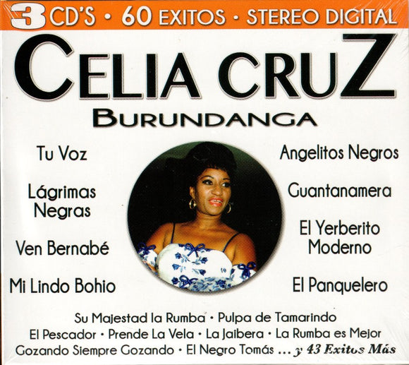 Celia Cruz (3CD 60 Exitos, Burundanga) Cro3c-80067 MX