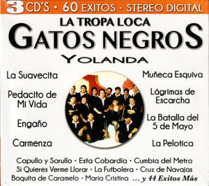 Gatos Negros/Tropa Loca (3CD 60 Exitos) Cro3c-80065 MX