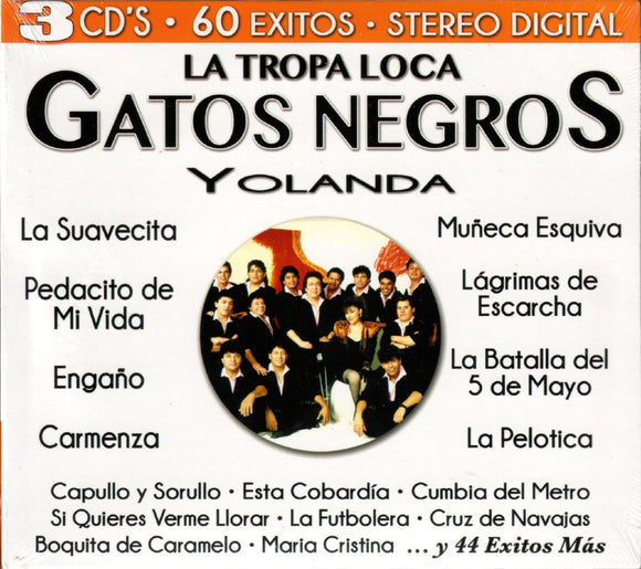 Gatos Negros/Tropa Loca (3CD 60 Exitos) Cro3c-80065 MX