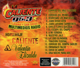 Homenaje Caliente a Valentin Elizalde (CD Varios Artistas/La Caliente 95.3) Can-845 OB CH