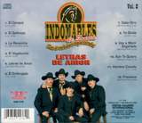 Indomables de Sonora (CD Vol#2 Letras de Amor) CAN-576 CH