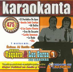 Karaokanta CD Exitos Al Estilode Grupo Vaquero & Garza De Sabina JADE-4475