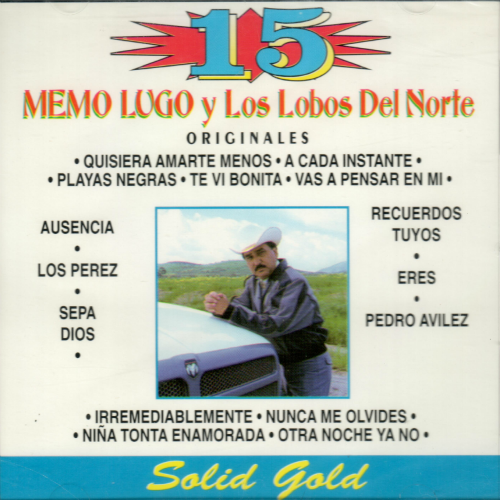 Memo Lugo Y Los Lobos Del Norte (CD 15 Originales) SONODIS-9061