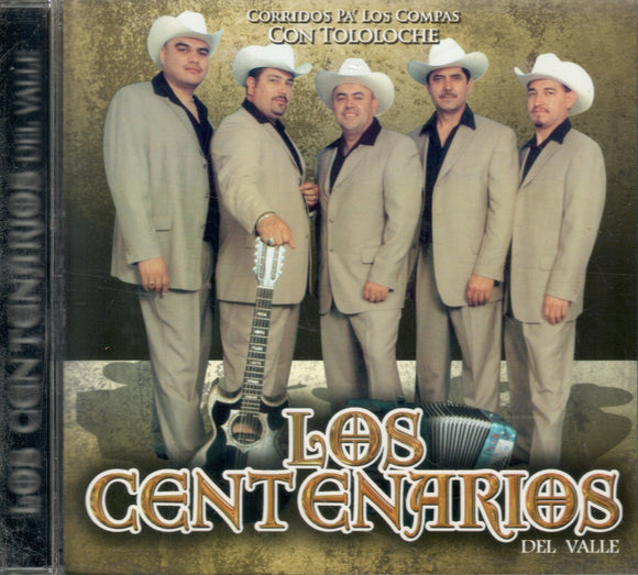 Centenarios Del Valle (CD Corridos Pa'Los Compas Con Tololoche) CD-024 OB