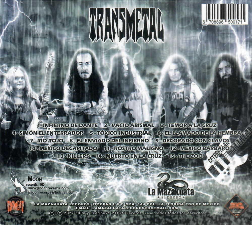 Transmetal (CD La Ira de Adan) MOON500171 Musica Tierra Caliente