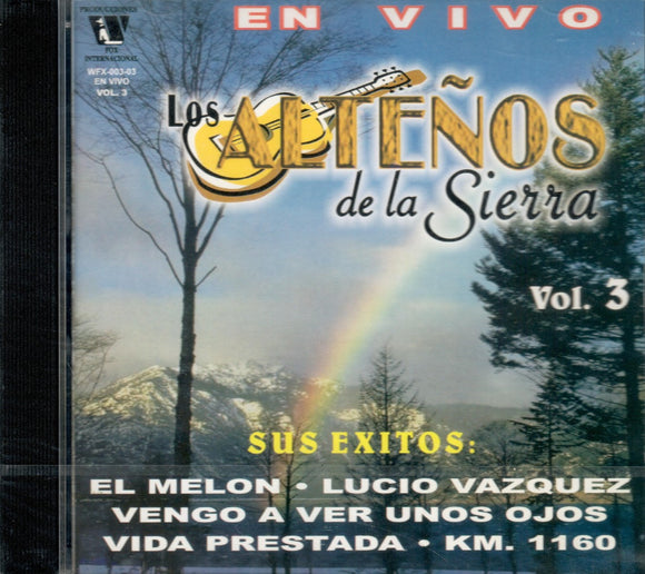 Altenos de la Sierra (CD Vol#3 En Vivo Sus Exitos) WFX-003 OB N/AZ