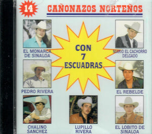 14 Canonazos Nortenos (CD Con 7 Escuadras, Varios Artistas) KM-017 CH