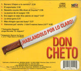 Don Cheto (Cd Hablando Por Lo Claro) Mmcd-3014 OB