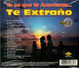 Yo Se Que Te Acordaras (CD Vol#2 Te Extrano) MXD-2183