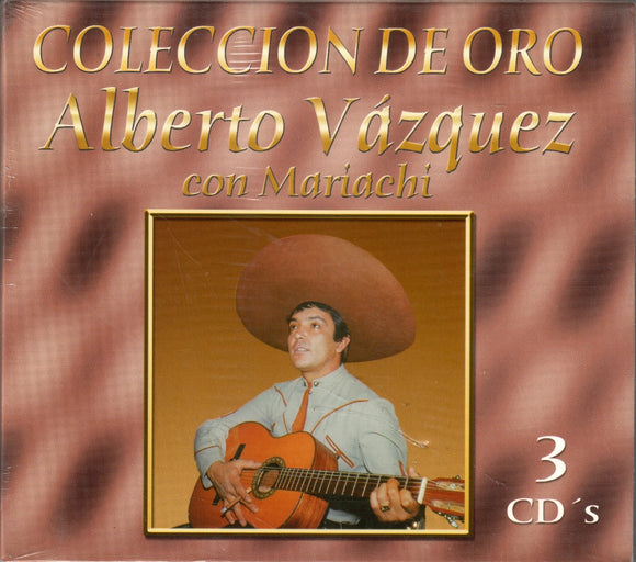 Alberto Vazquez (3CD Coleccion de Oro Mariachi) 3MCD-2812 OB
