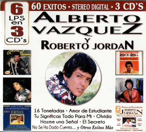 Alberto Vazquez - Roberto Jordan (6LPS en 3CD, 60 Exitos) Cro3c-80025