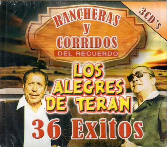 Alegres de Teran (3CD 36 Exitos, Rancheras y Corridos) POWER-900806 OB