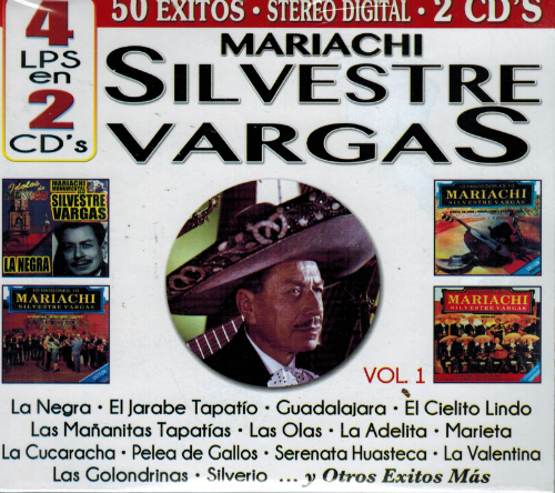 Silvestre Vargas, Mariachi (4LPS en 2CDs, 50 Exitos, Vol. 1) Cro2c-41143