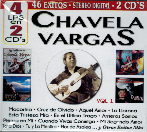 Chavela Vargas (4LPS en 2CDs, 46 Exitos, Vol. 1) Cro2c-41146