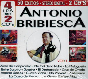 Antonio Bribiesca (4LPS en 2CDs, 50 Exitos, Vol. 1) Cro2c-41145