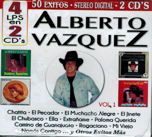 Alberto Vazquez (4LPS en 2CDs, 50 Exitos, Vol.1) Cro2c-41167