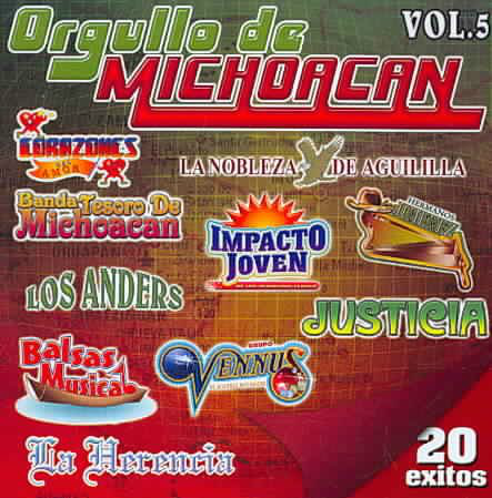 Orgullo de Michoacan Vol. 5 (CD 20 Exitos, Varios Grupos) 081210203573