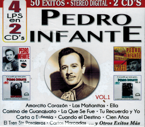 Pedro Infante (4LPS en 2CDs, 50 Exitos, Vol.1) Cro2c-41139