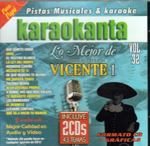 Vicente Fernandez (Lo Mejor de: Karaokanta 2CDs) Kar2-7032