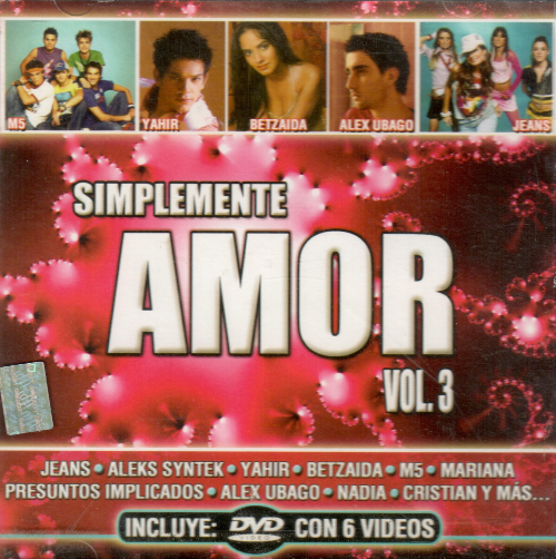 Simplemente Amor Vol. 3 (Varios Aristas CD+DVD) 7509978656446