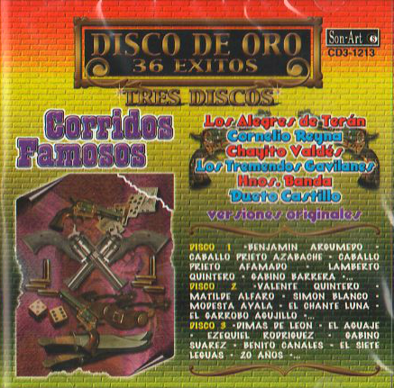 Disco De Oro (36 Exitos Corridos Famosos, 3CDs) 7509768012131