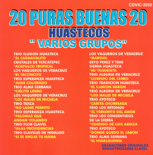 20 Puras Buenas (CD Huastecos, Varios Grupos) CDVIC-2202