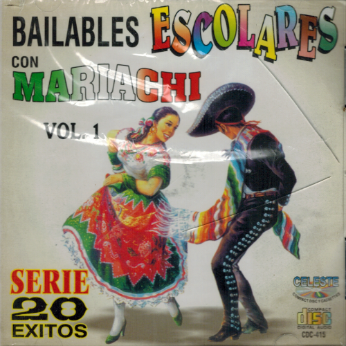 Bailables Escolares Con Mariachi (CD 20 Exitos Vol. 1) Cdc-415