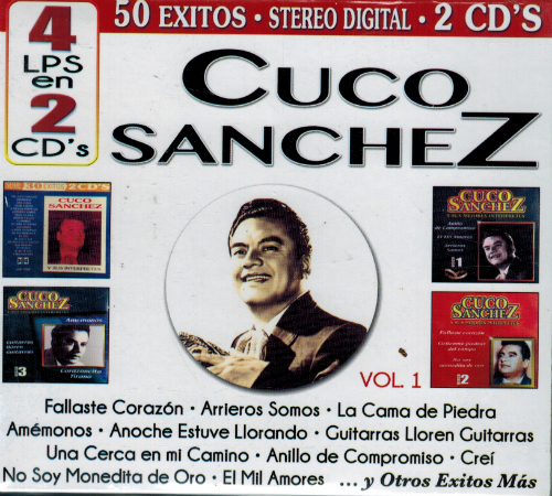 Cuco Sanchez (4LPS en 2CD 50 Exitos, Vol#1, Varios Artistas) Cro2c-41148