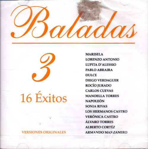 Baladas 3 (CD 16 Exitos Versiones Originales) IMI-5305