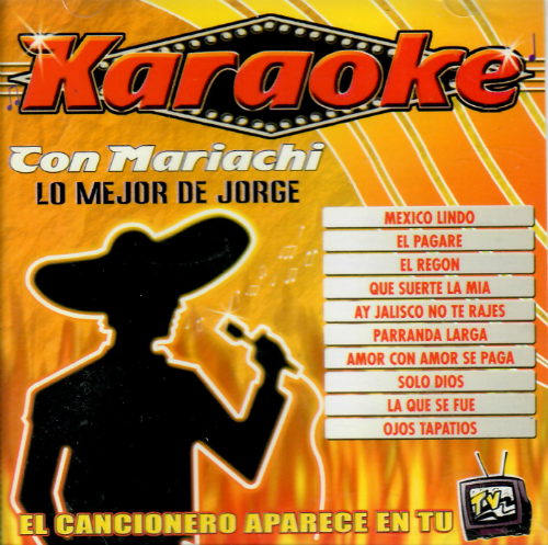 Mejor de Jorge, con Mariachi (CD Karaoke) ZR-3034