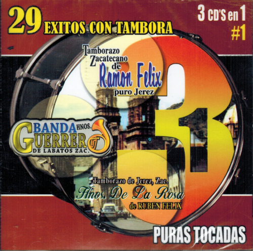 29 Exitos Con Tambora (CD Ramon Felix; Hnos. de la Rosa; Hnos. Guerrero) Zr-243