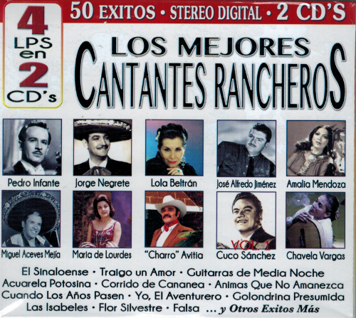 Mejores Cantantes Rancheros (4LPS En 2CD 50 Exitos, Vol. 1) Cro2c-41165