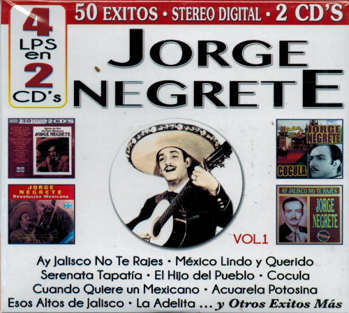 Jorge Negrete (2CD Vol#1 50 Exitos) Cro2c-41140
