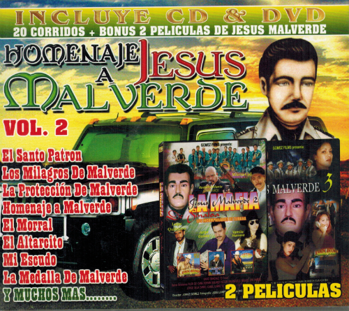 Jesus Malverde, Homenaje a: (CD-DVD Varios Grupos, DVDcon 2 Peliculas) DBCD-7038