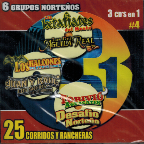 25 Corridos y Rancheras (CD Varios Artistas, Vol. 4) ZR-248