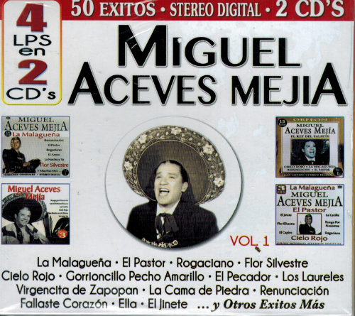 Miguel Aceves Mejia (4LPS en 2CD, 50 Exitos, Vol. 2) Cro2c-41144