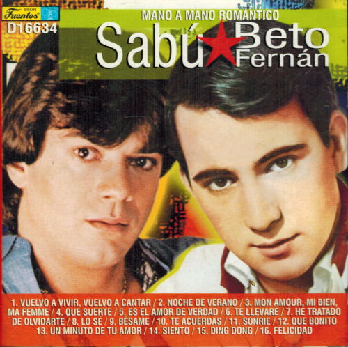 Sabu - Beto Fernan (CD Mano a Mano Romantico) D-16634