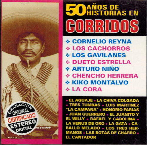 50 Anos De Historias En Corridos Vol. 1 (CD Varios Artistas) 099441360125