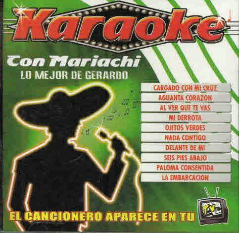 Mejor de Gerardo con Mariachi (CD Karaoke) ZR-3026