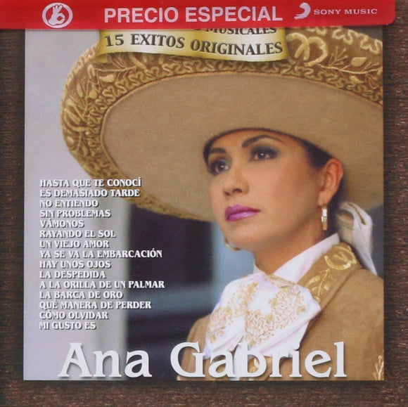 Ana Gabriel (CD 15 Exitos Originales Sony-909229)