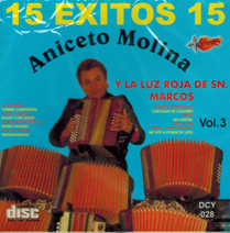 Aniceto Molina (CD 15 Exitos Volumen 3) DCY-028