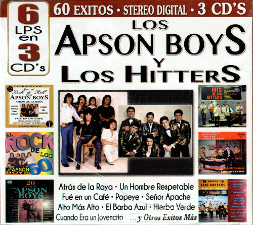 Apson Boys - Los Hitters (6LPS en 3CDs, 60 Exitos) Cro3c-80027