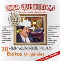 Beto Quintanilla (CD Personalidades 20 Exitos Originales) Mozart-363