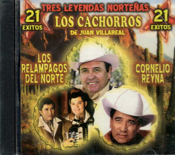 Cachorros/Relampagos/Cornelio Reyna (CD 3 Leyendas Nortenas 21 Exitazos) CDC-2018 OB