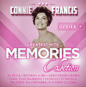 Connie Francis (CD Greatest Hits Memories Collection CDM-990686)