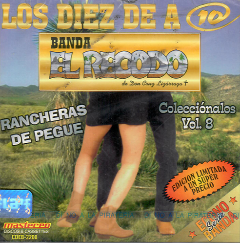 Recodo Banda El (CD Los Diez De A 10 Vol#8 Rancheras De Pegue ) CDEB-2208
