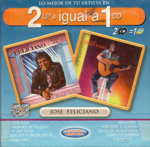 Jose Feliciano (CD, 2 Lps Igual a 1 CD) 743217564827