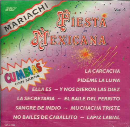 Mariachi Fiesta Mexicana (CD Cumbias con Sabor Vol.#4) CDD-320